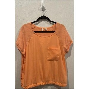 MOTH Orange Pocket Short Sleeve Tee